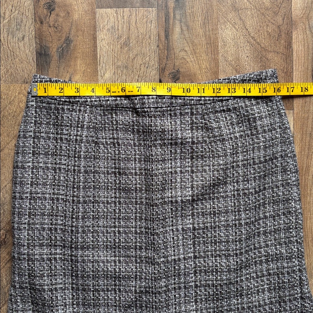 Jaclyn Smith gray and white tweed skirt size 10 - Picture 3 of 7